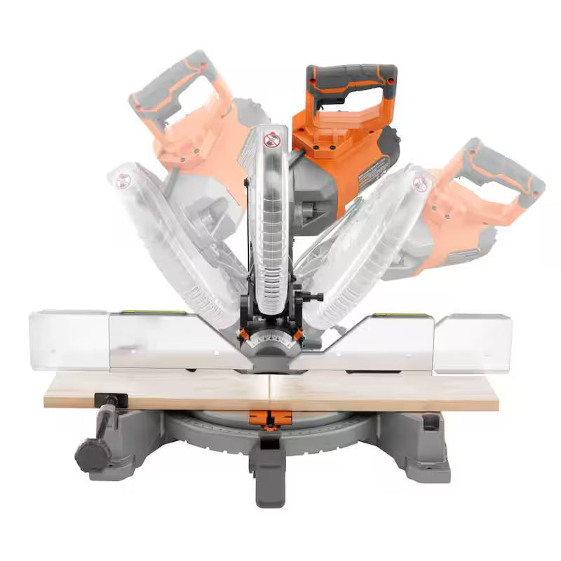 15 Amp 10 in. Corded Dual Bevel Miter Saw with LED Cut Line Indicator Z90653