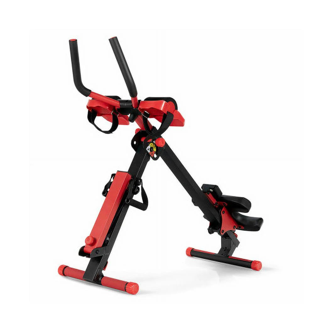 4-in-1 Folding Rowing Machine with Control Panel V7054