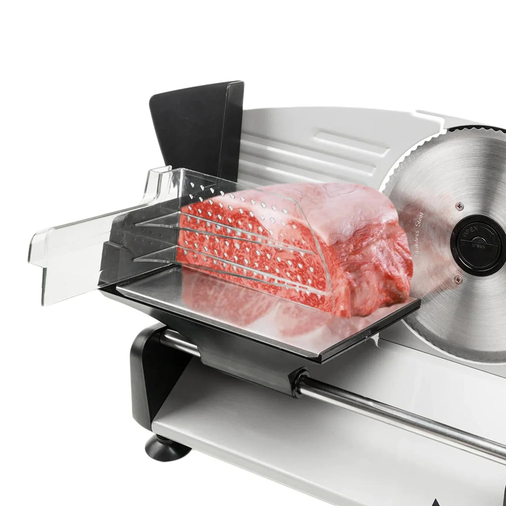 Electric Deli Food Slicer with Removable 7.5'' Serrated & Stainless Steel Blade B844