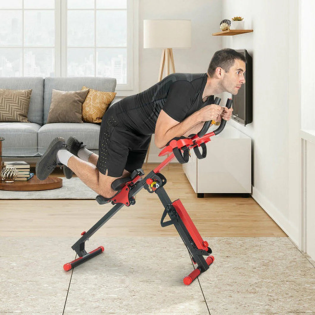 4-in-1 Folding Rowing Machine with Control Panel V7054