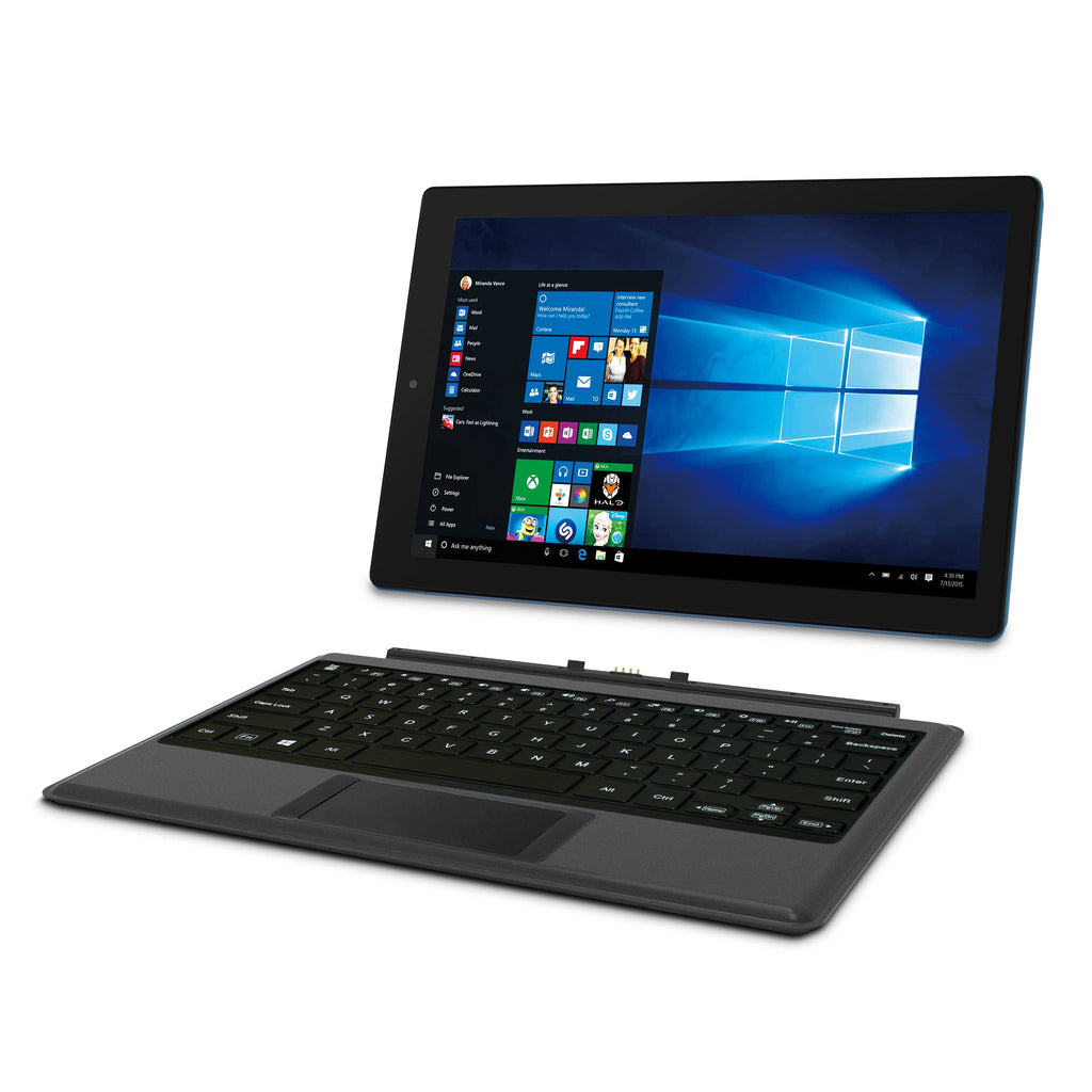 12.2 inch Windows 2-in-1 Tablet with Travel Keyboard, Charcoal H505