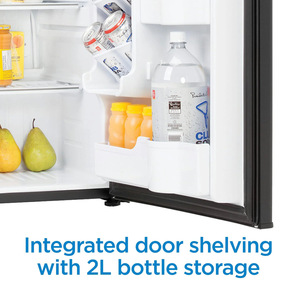 2.6 Cubic Feet Compact Freestanding Refrigerator, Black U595