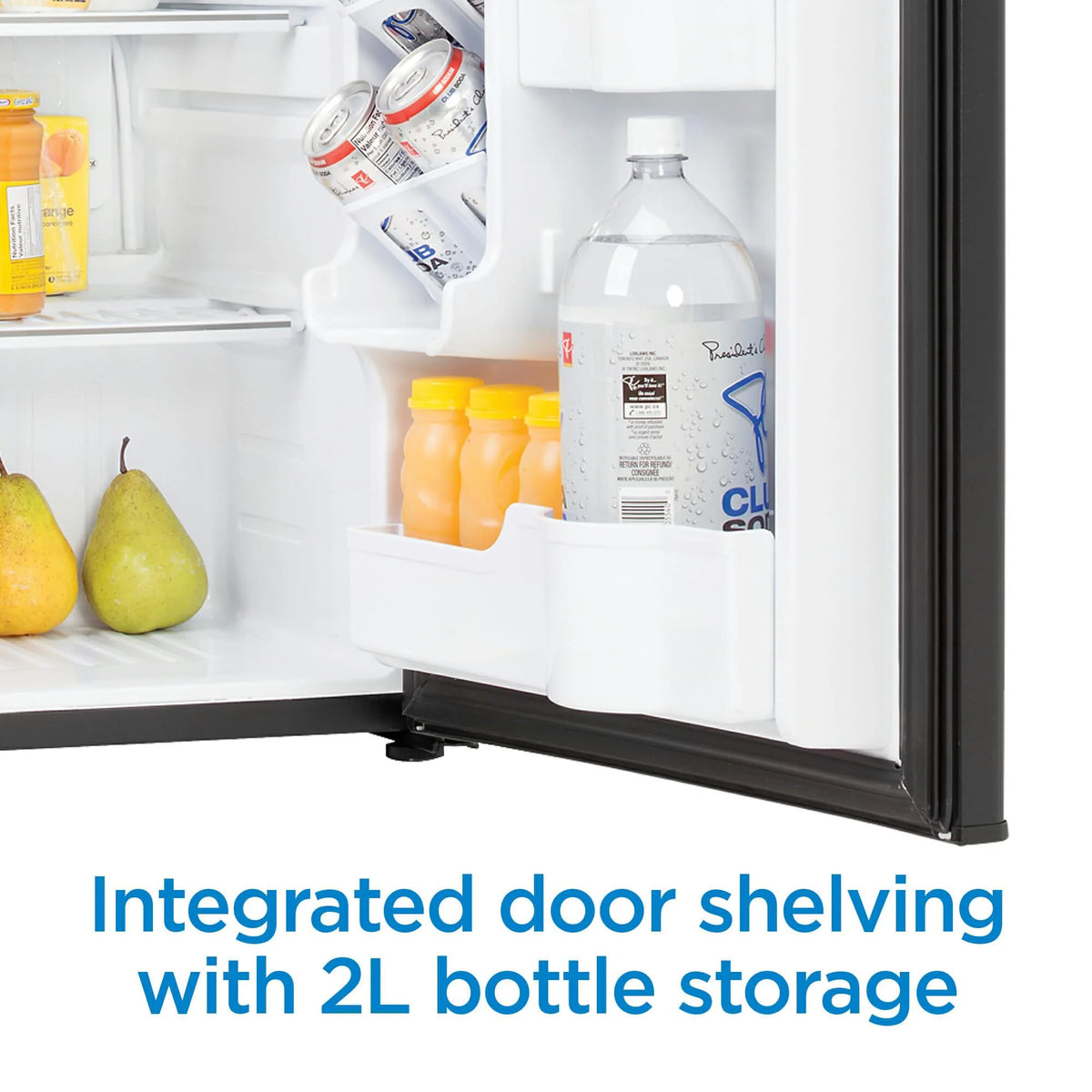 2.6 Cubic Feet Compact Freestanding Refrigerator, Black U595