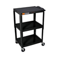 Black Adjustable Height AV Cart U26864