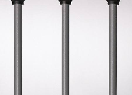 Aluminum 26 Balusters Matte Gray 50 Pack G99353