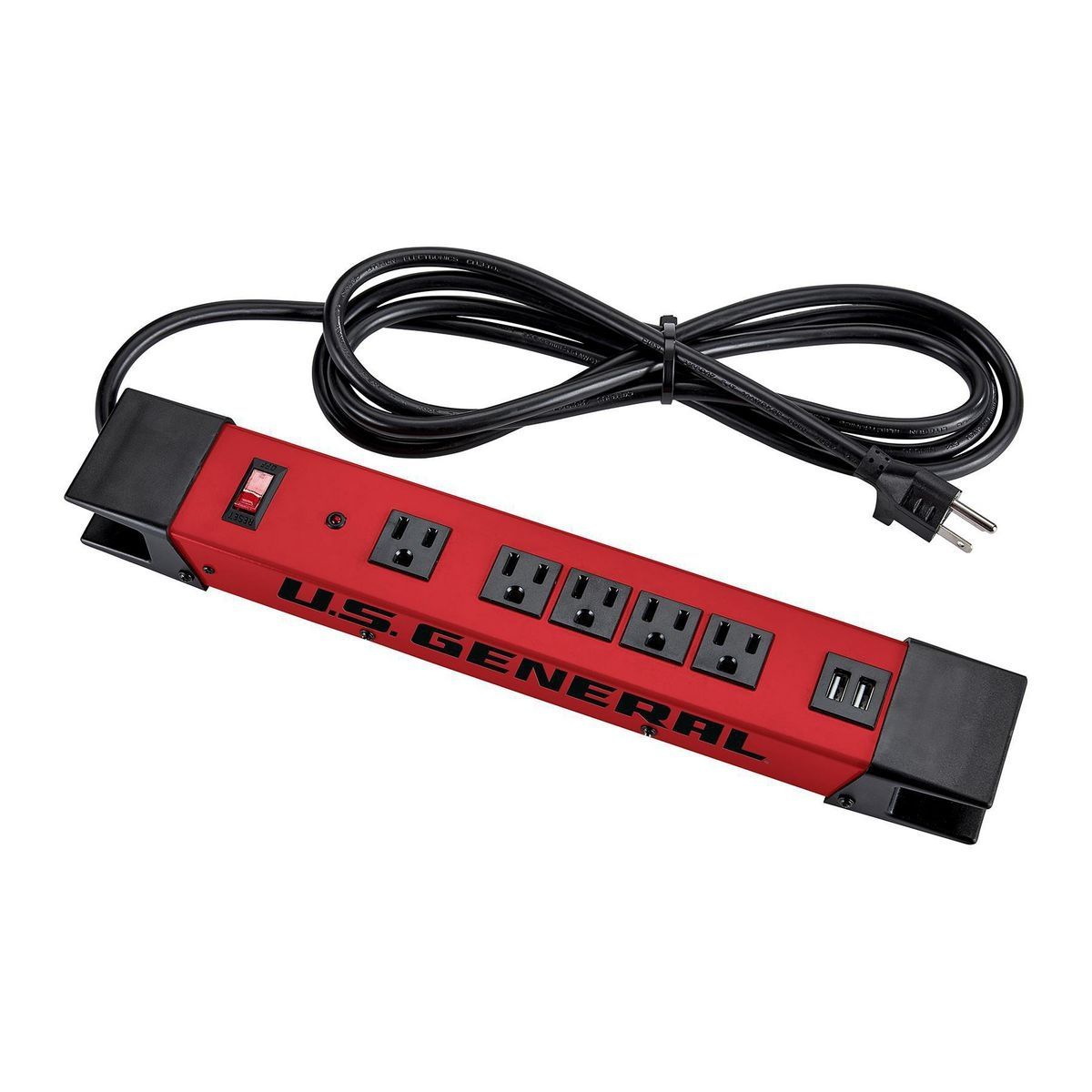 5-Outlet Magnetic Power Strip with 2 USB Ports X8668