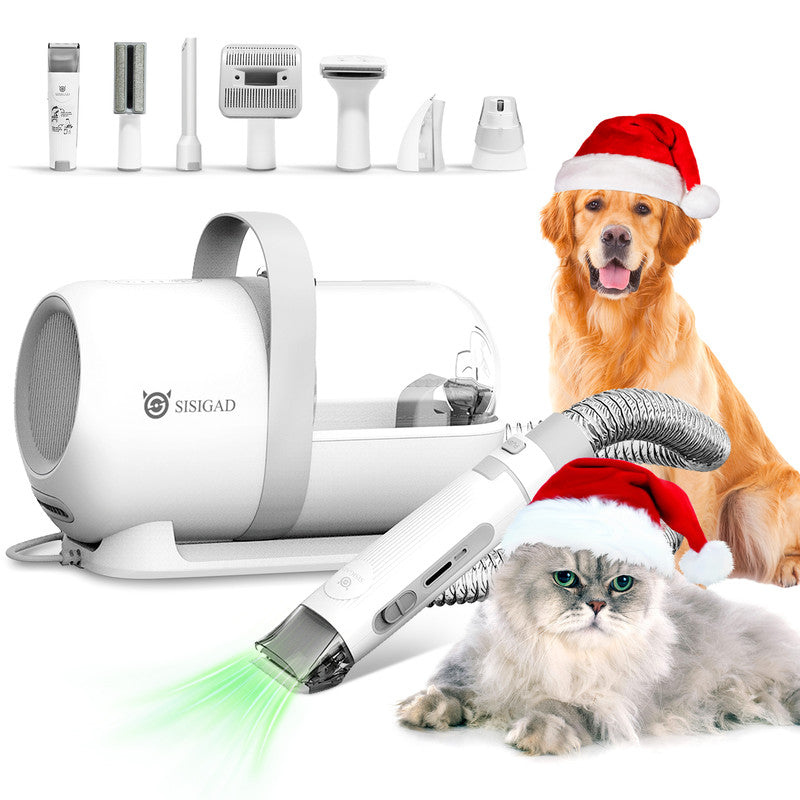 Dog Grooming Kit with 1.5L Dust Cup and 7 Grooming Tools H965607