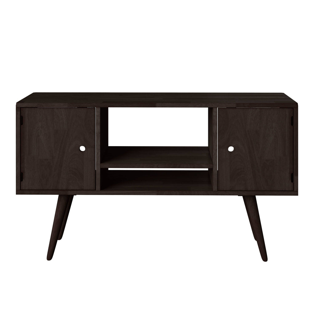 Brown Wood Entertainment Cabinet with Doors K28040