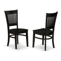 Black Wood Dining Chairs Set of 2 X229