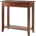 Espresso Hall Table with Drawer and Shelf M3944