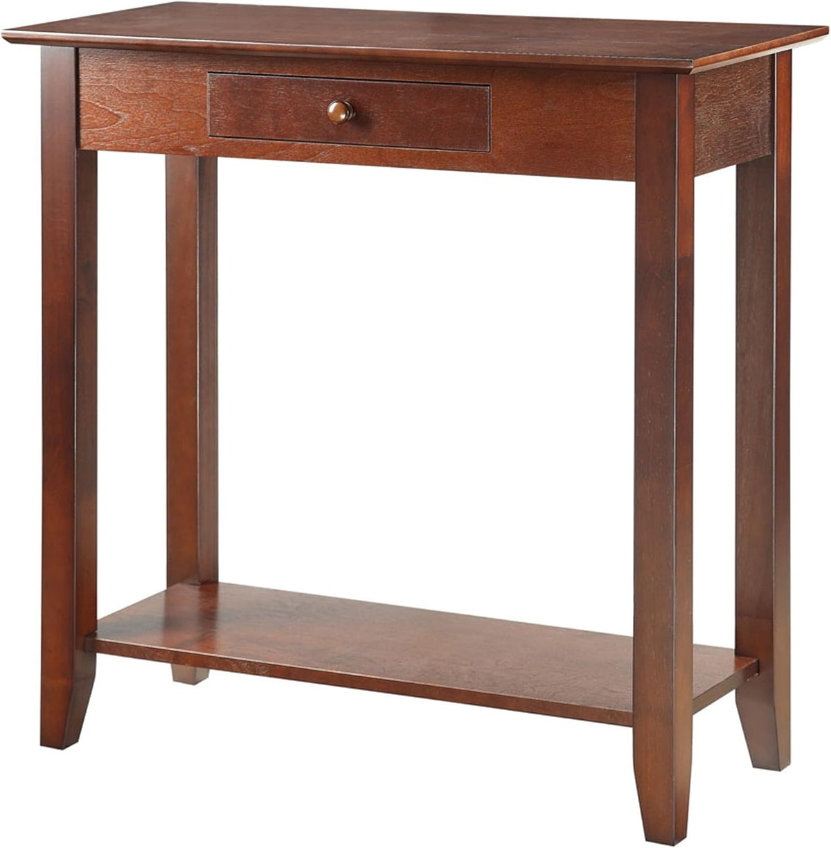 Espresso Hall Table with Drawer and Shelf M3944