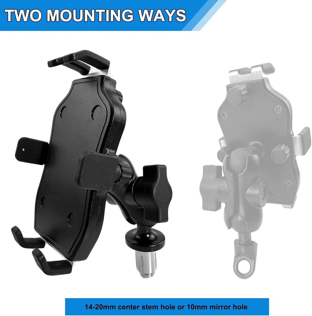 Motorcycle Phone Mount Fork Stem Holder E445