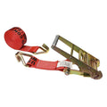 Red Ratchet Strap with Wire Hooks Q955