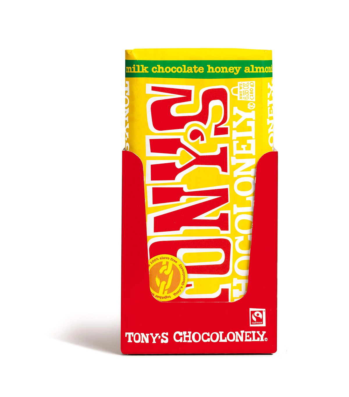 Milk Chocolate Bar with Honey Almond Nougat, 6.35 Ounce, 15 Pack N2874