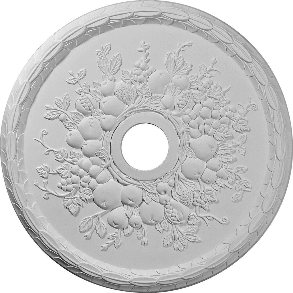 Hand-Painted Black Pearl Ceiling Medallion R160701