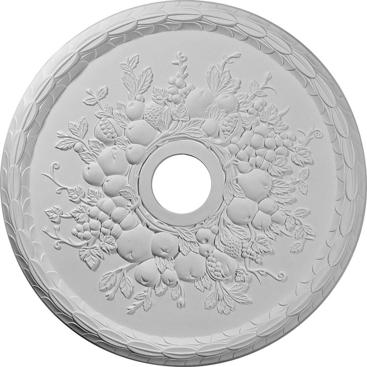 Hand-Painted Black Pearl Ceiling Medallion R160701