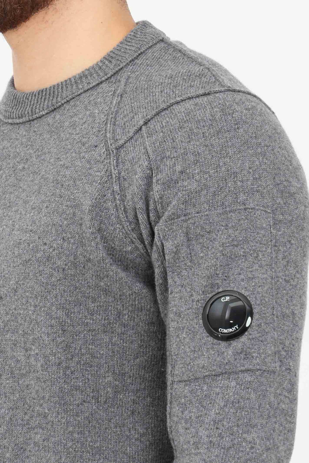 Melange Grey Crewneck Jumper Q8665