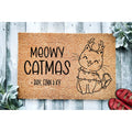 Personalized Cat Christmas Door Mat J998027