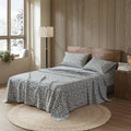 King 100% Cotton Flannel Printed Sheet Set W17630