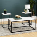 3 Piece Faux Marble Occasional Table Set T762