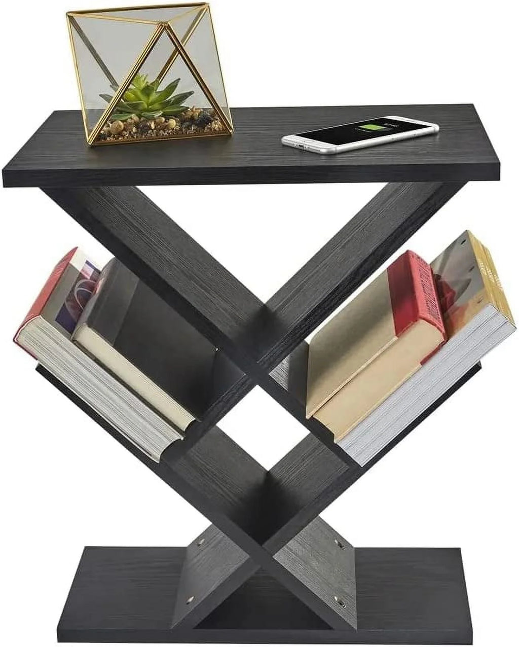Black Storage Side Table S1253