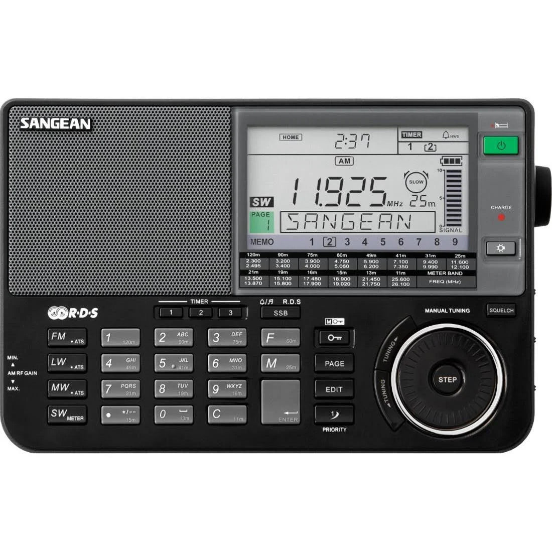 Black Portable Radio with Antenna N427