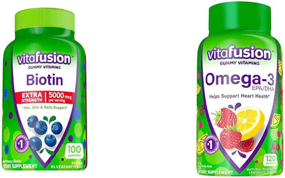Berry Flavored 5,000 mcg Biotin Gummy Vitamins Q3687