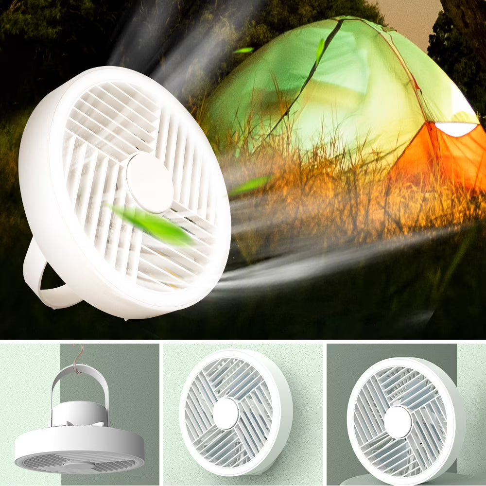 Outdoor Tent Fan with LED Lighting H2687
