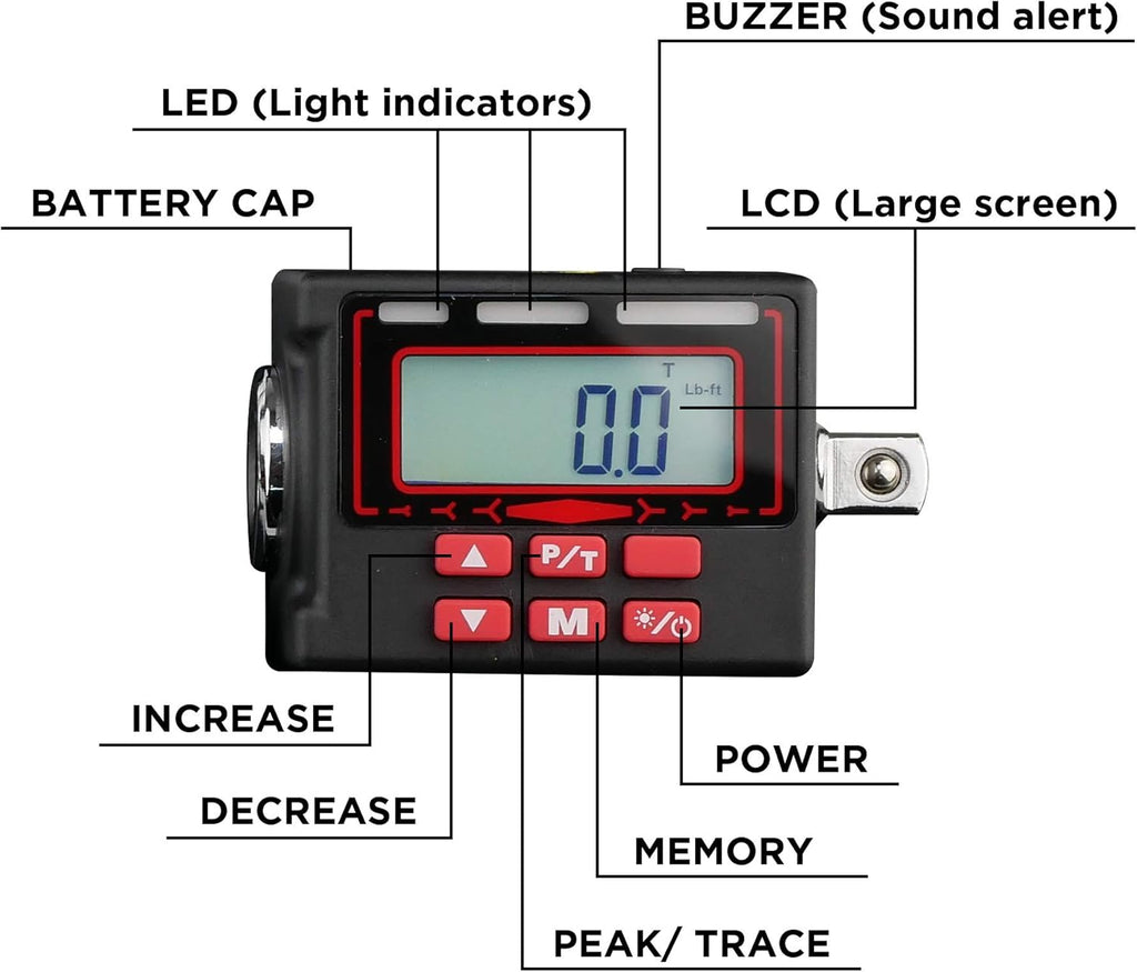 1/2-Inch Digital Torque Adapter R298