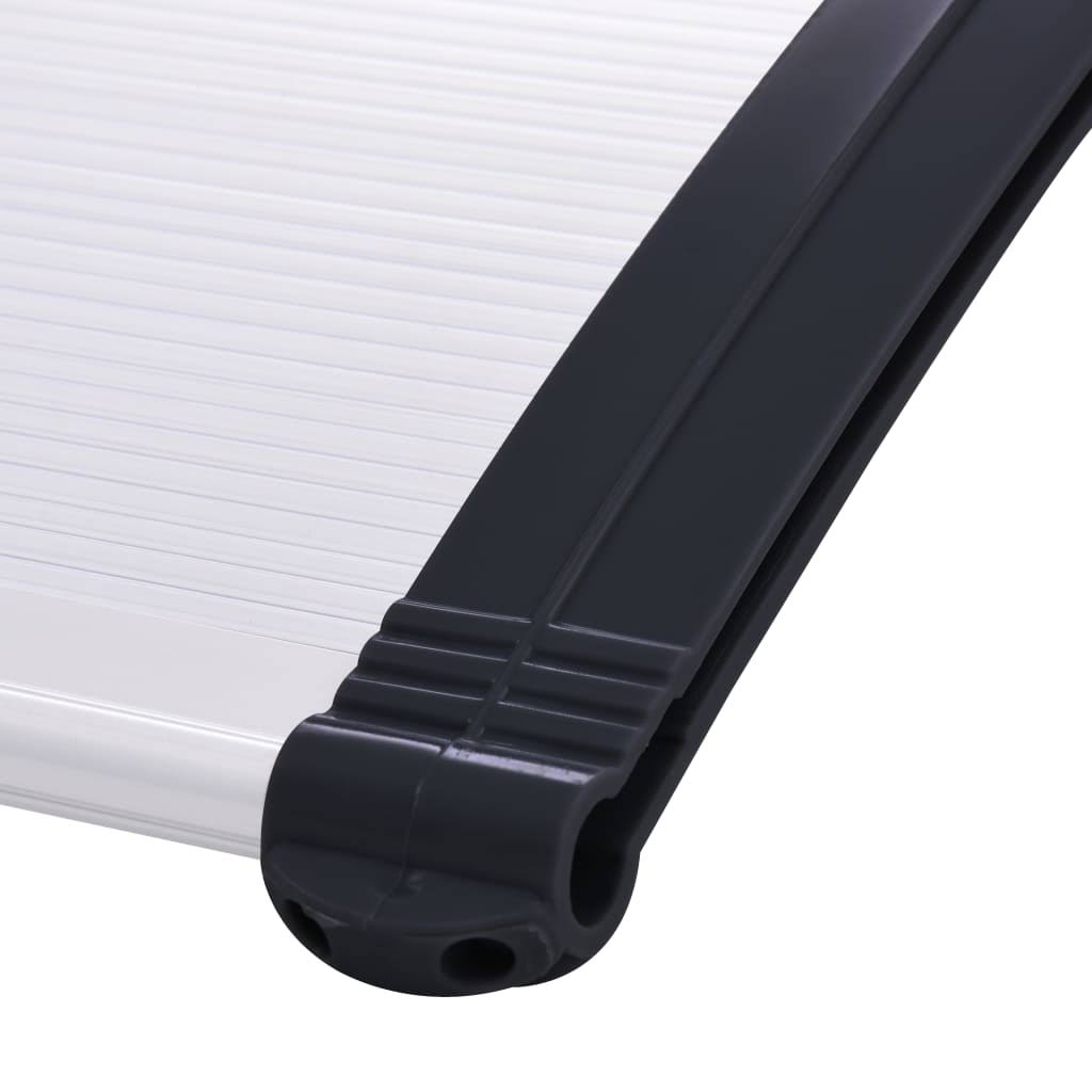 Gray Transparent Door Canopy U4031