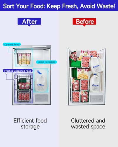 Stackable Freezer Organizer - Expandable Bin*1 + Stackable Bins*2 O497