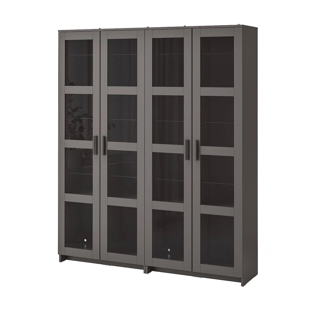 Gray Storage Combination with Glass Doors E913942