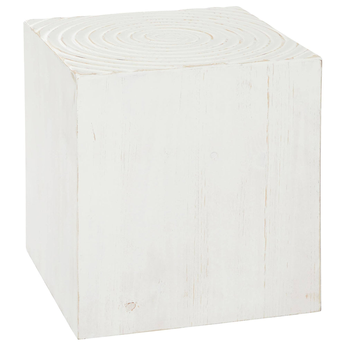 White Wood Accent Table R2546