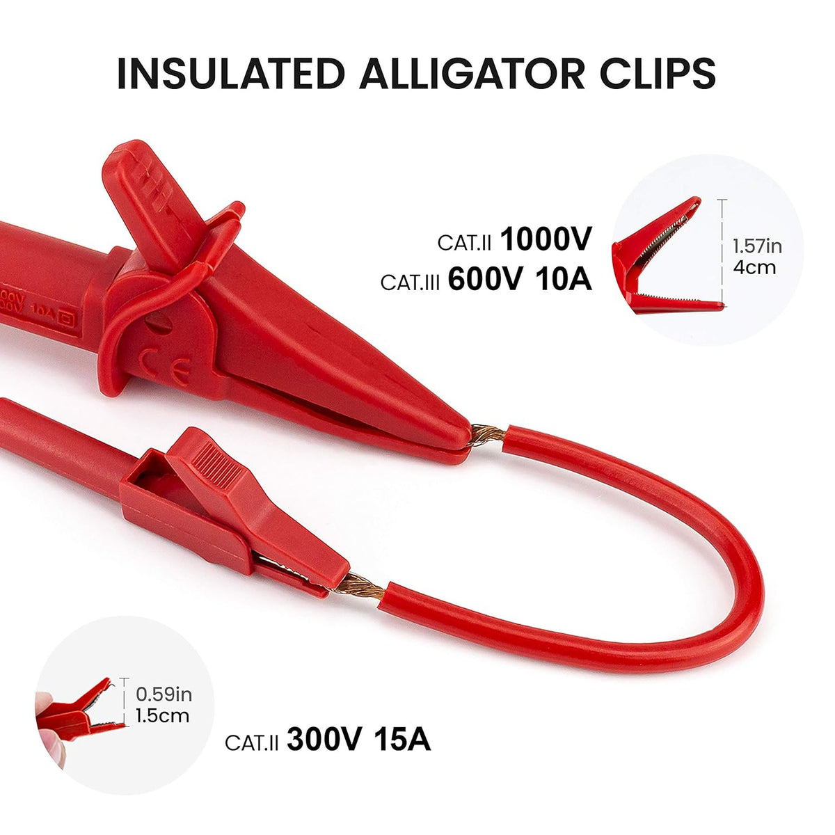 23PCS Multimeter Test Leads Kit with Replaceable Precision Probes, Alligator Clips, Test Hook, Flexible Wires G73918