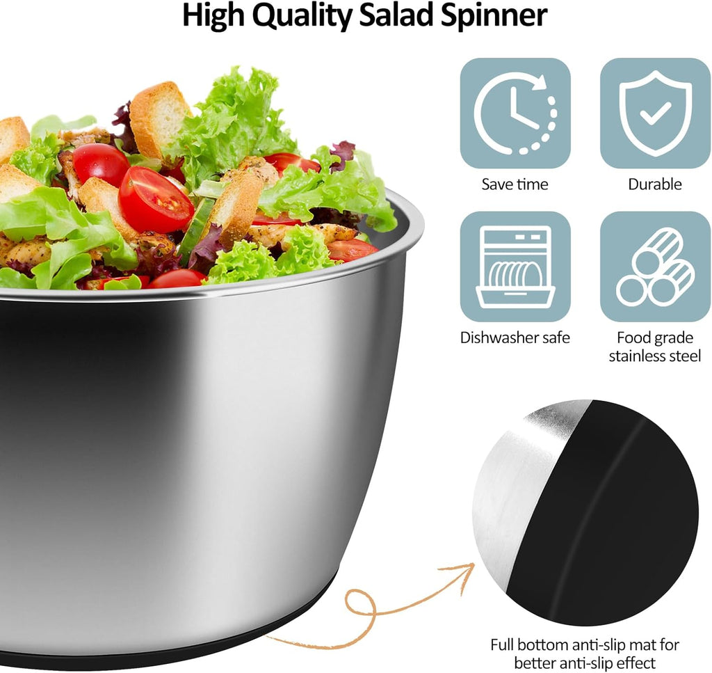 Stainless Steel Salad Spinner (5Qt) S834831