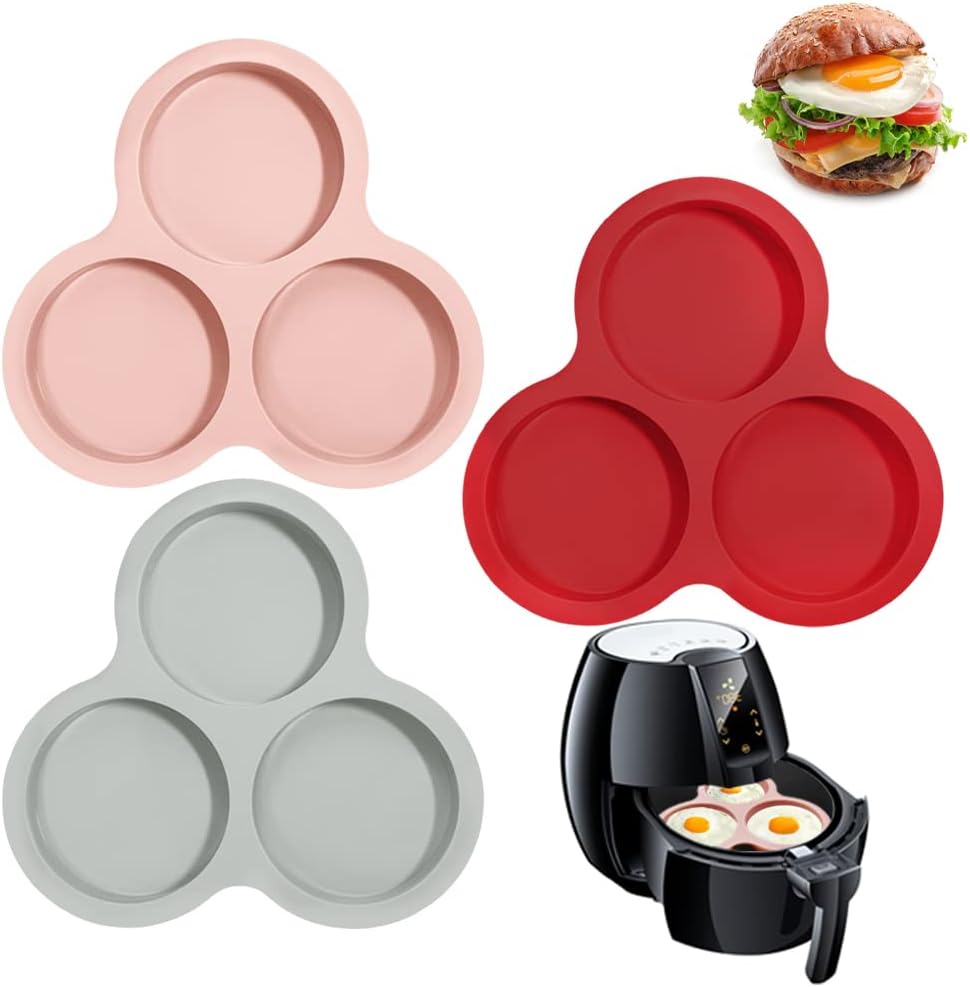 3 Pcs Silicone Nonstick Air Fryer Egg Mold A323767