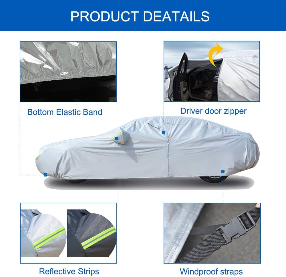 6 Layers Waterproof Car Cover (178 X 68 X 59 inches) H8279
