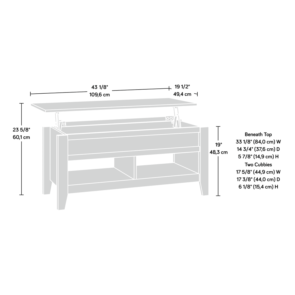 Wood Lift-Top Coffee Table F629