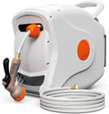 100 FT 1/2 Automatic Rewind Wall Mounted Hose Reel with 8 Patterns Hose Nozzles D60281