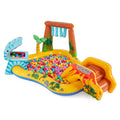 Inflatable Kids Dinosaur Play Center Pool with Slide L579949