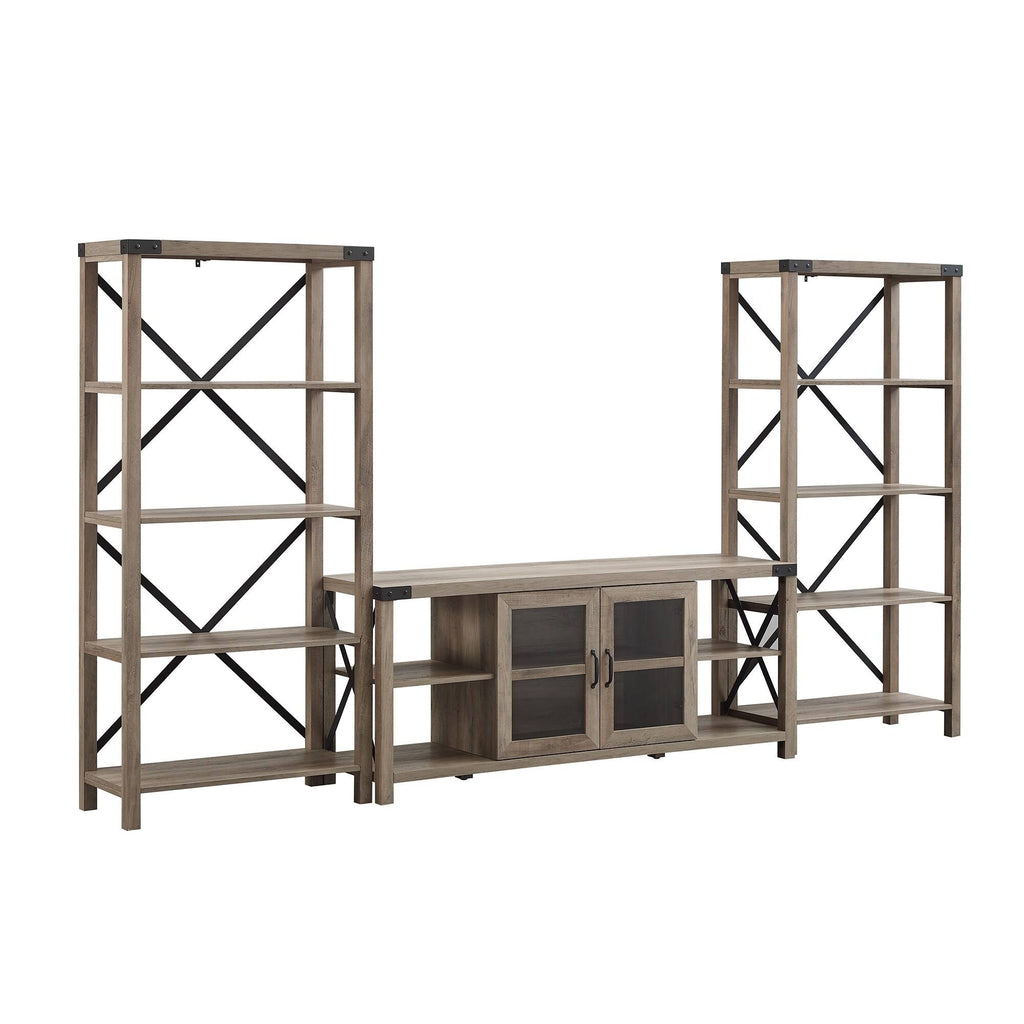 White Oak Entertainment Wall C748913