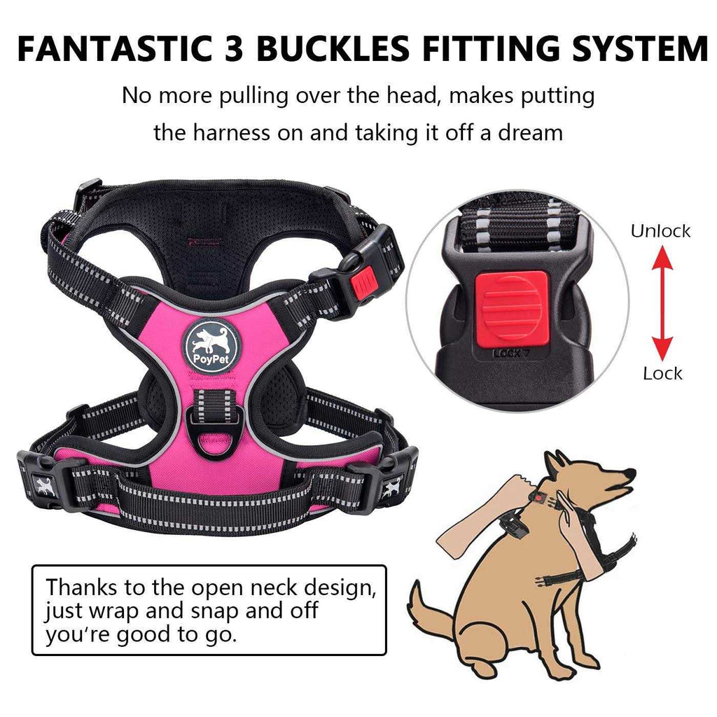 No Pull Reflective Dog Harness H221