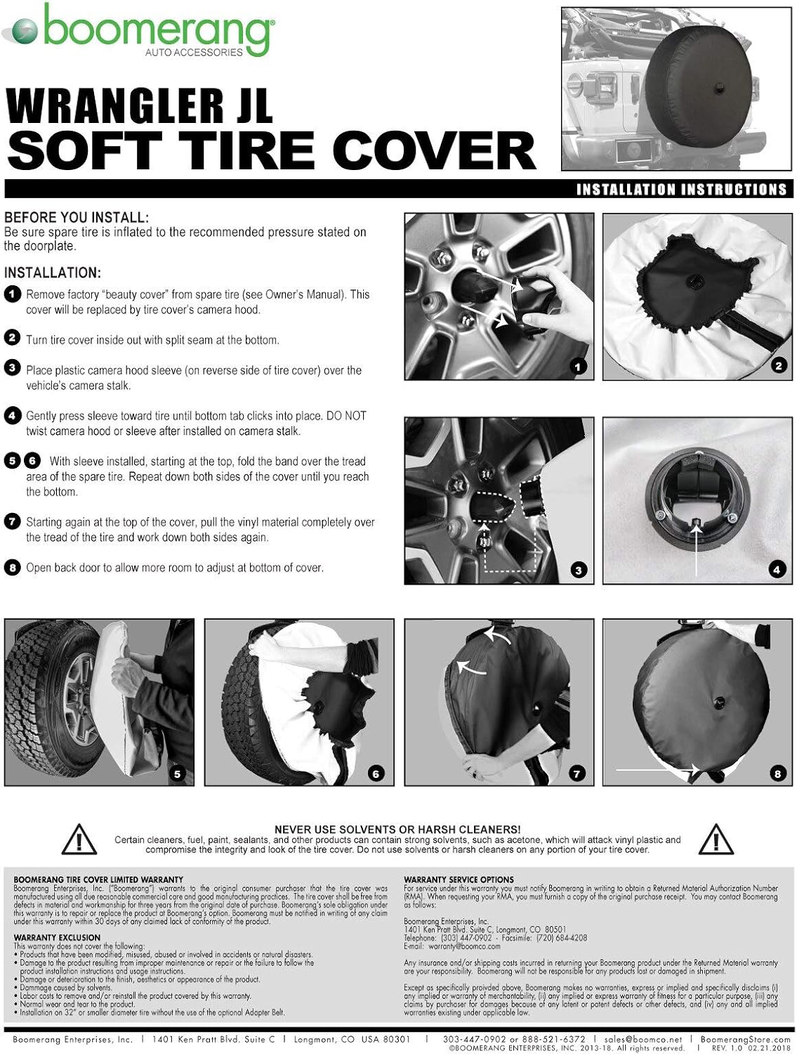 Soft JL Tire Cover with Back-up Camera K56507