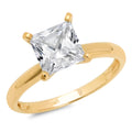 18K Yellow Gold Solitaire Engagement Ring size 3.5 M97740