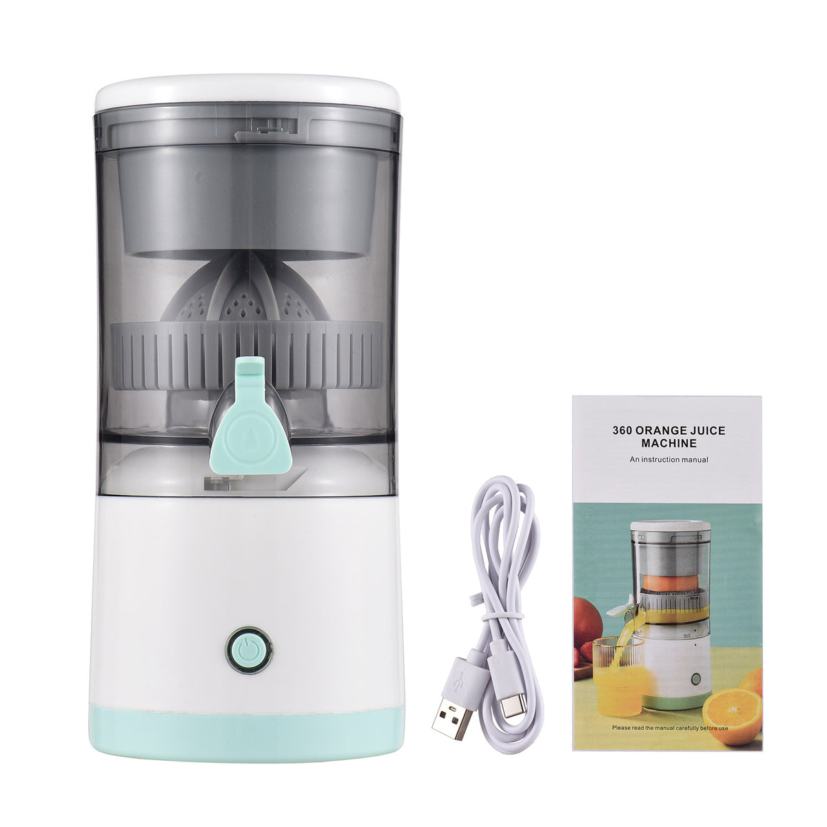 Electric Orange Juice Squeezer Portable Citrus Juicer USB Powered Detachable Washable X2390