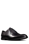 Black Leather Men's Shoes D7494