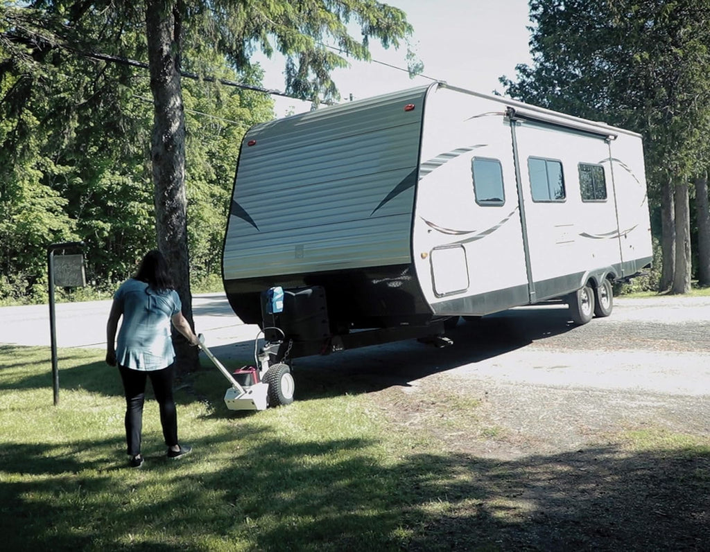Battery Powered Trailer Jack Utility Dolly with 2 Hitch Balls J5053