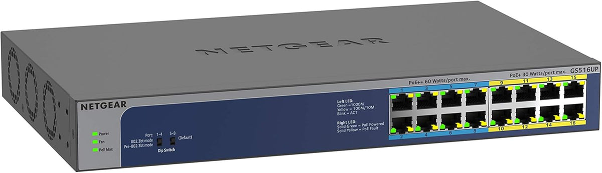 8-Port Gigabit Ethernet Unmanaged PoE Switch with 8 x PoE+ @ 123W A9057