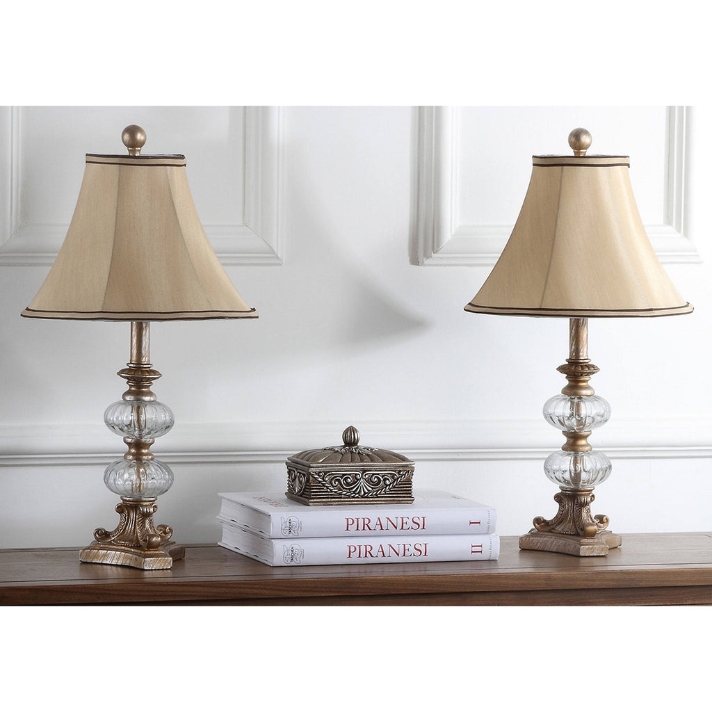 Glass Globe Table Lamp Set of 2 W65008
