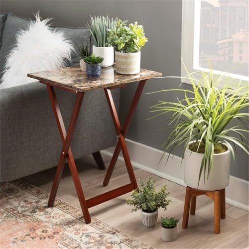 5 Piece Faux Marble Table Tray Set R65769